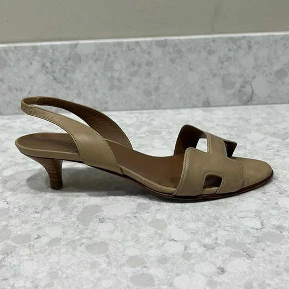 Hermes slingbacks. 36